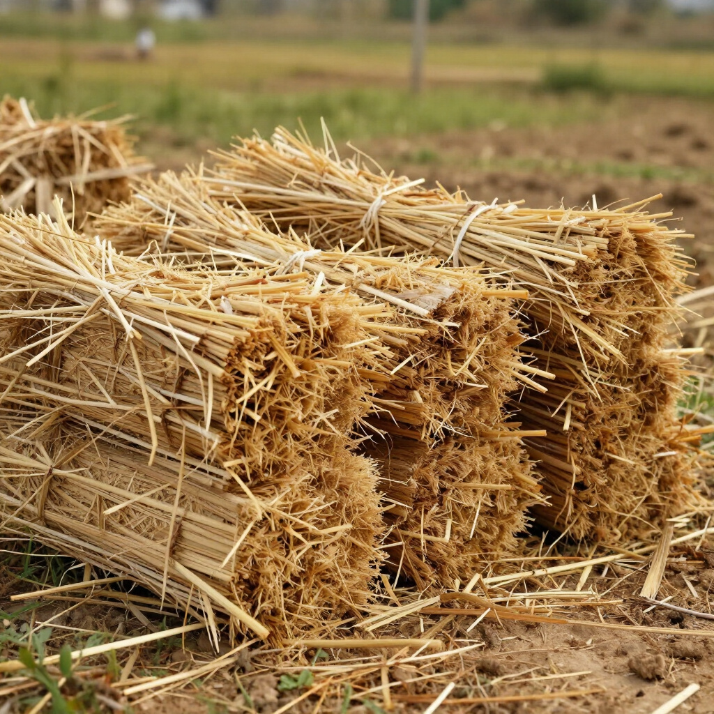 Farmers examining soil health